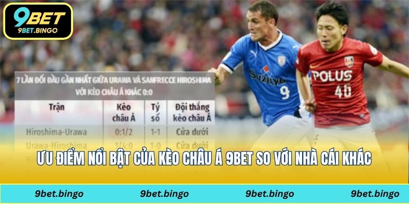 Ưu điểm nổi bật của kèo châu Á 9bet so với nhà cái khác